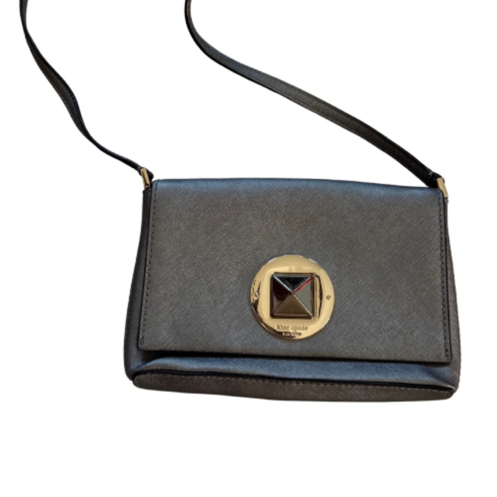 Kate Spade Black Crossbody with Gold Accent